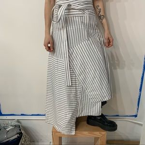 J W Anderson Striped Asymmetrical Skirt!